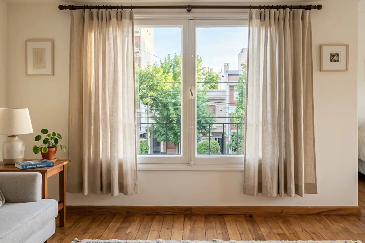 Cortinas que acortam a parede: o erro comum que encolhe qualquer divisão