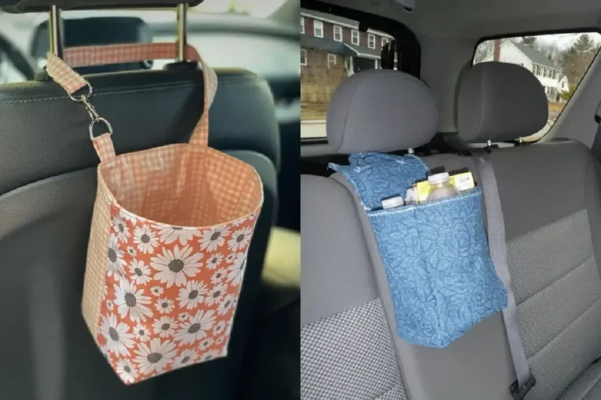 Como fazer um organizador de tecido para o carro usando apenas retalhos