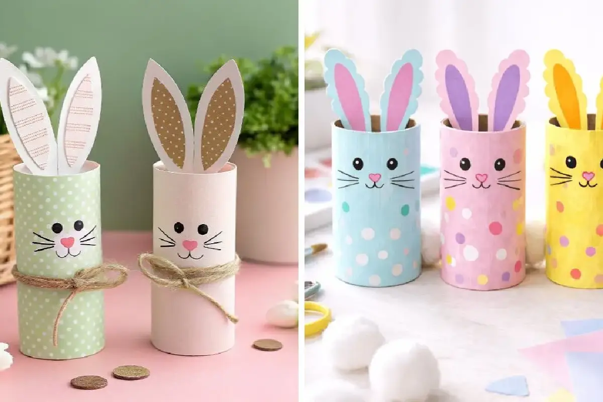 Souvenirs de Páscoa: aprende a fazer coelhinhos adoráveis com tubos de papel higiénico